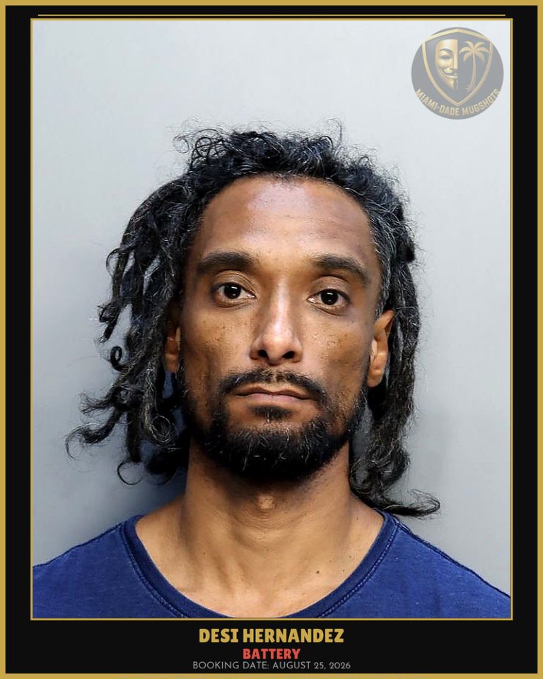 Hernandez Desi Christopher Arrested – BATTERY – Miami-Dade County (August 25, 2026)