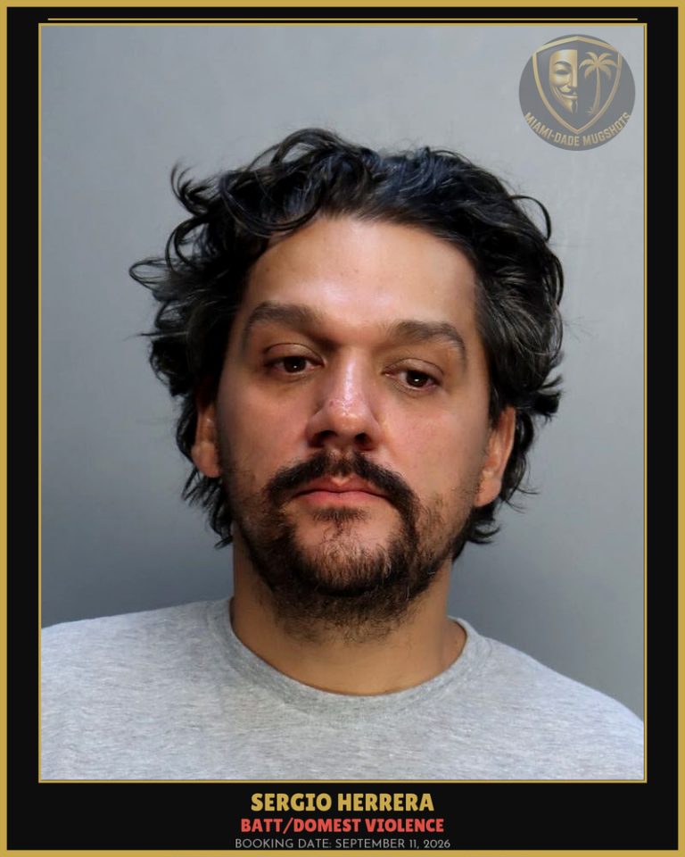 Herrera Sergio Alfredo Arrested – BATT/DOMEST VIOLENCE – Miami-Dade County (September 11, 2026)