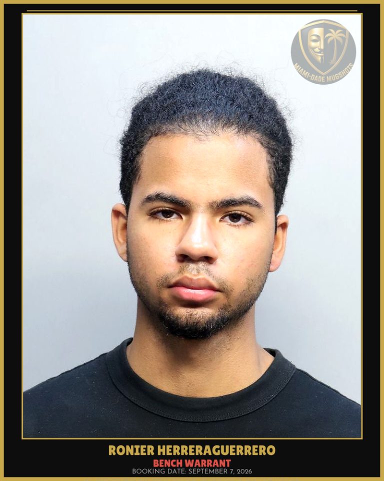 Herreraguerrero Ronier  Fernando Arrested – BENCH WARRANT – Miami-Dade County (September 7, 2026)