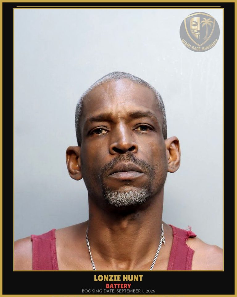 Hunt Lonzie Arrested – BATTERY – Miami-Dade County (September 1, 2026)
