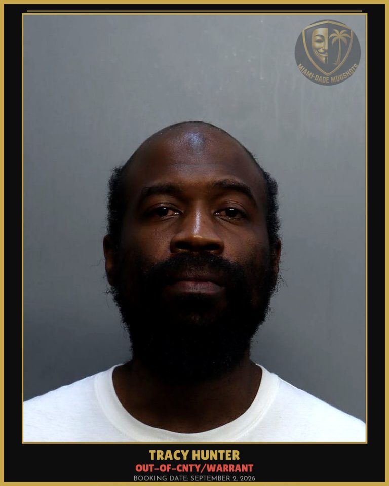 Hunter Tracy Than Arrested – OUT-OF-CNTY/WARRANT – Miami-Dade County (September 2, 2026)