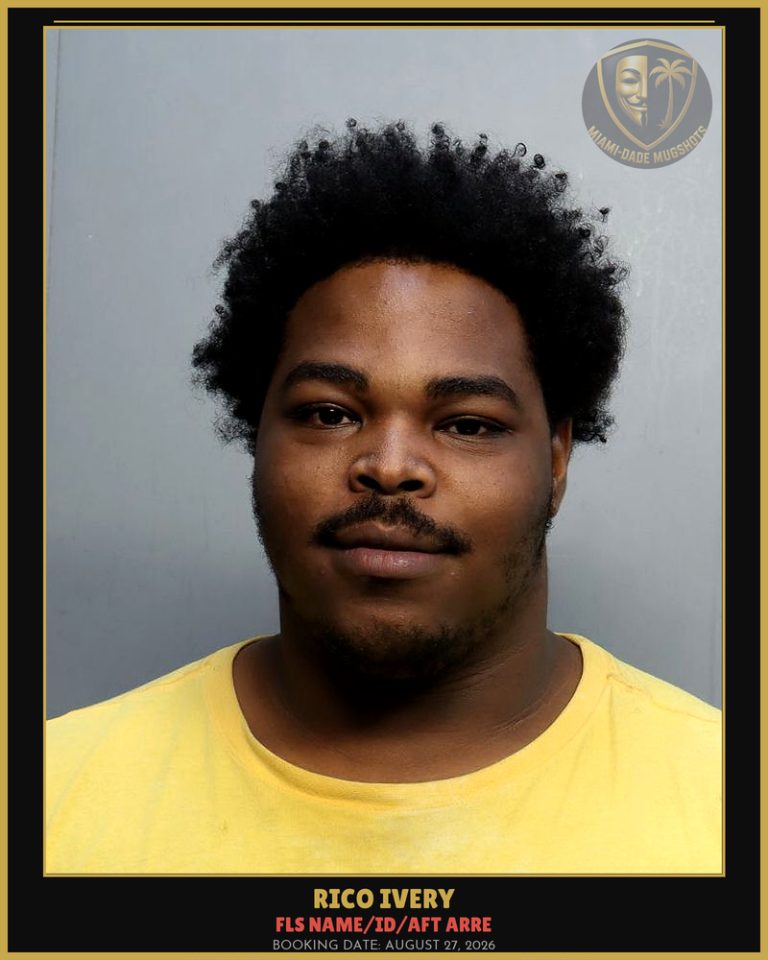 Ivery Rico Jermaine Arrested – FLS NAME/ID/AFT ARRE – Miami-Dade County (August 27, 2026)