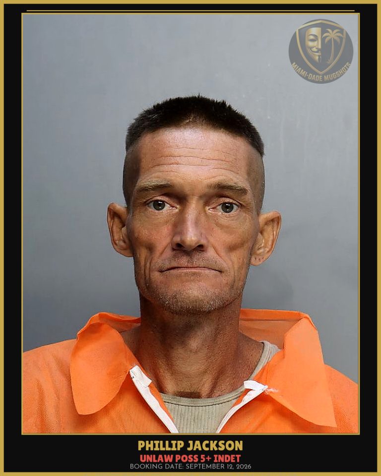Jackson Phillip  Alexander Arrested – UNLAW POSS 5+ INDET – Miami-Dade County (September 12, 2026)
