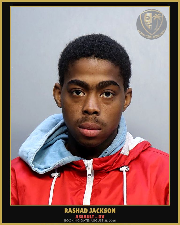 Jackson Rashad  Hannibal Arrested – ASSAULT – DV – Miami-Dade County (August 31, 2026)