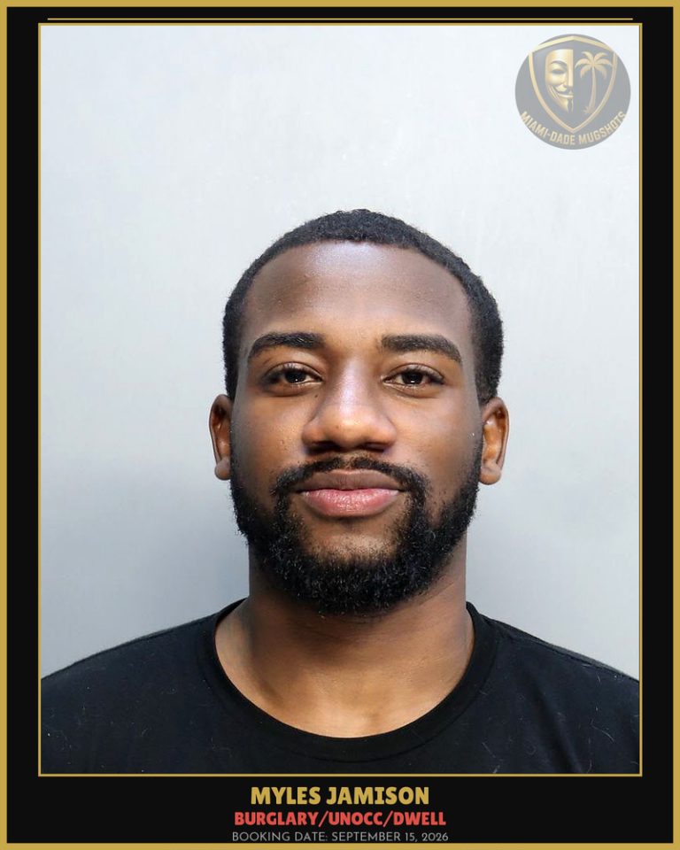 Jamison Myles  Alexader Arrested – BURGLARY/UNOCC/DWELL – Miami-Dade County (September 15, 2026)