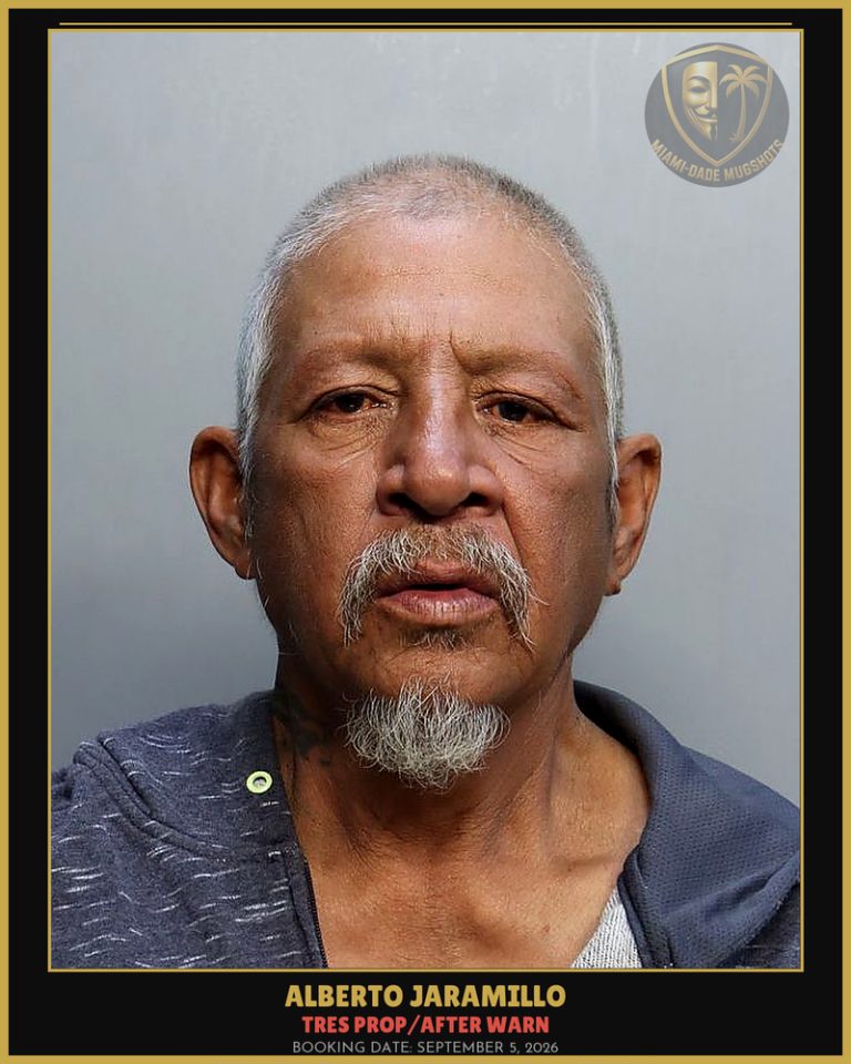 Jaramillo Alberto Arrested – TRES PROP/AFTER WARN – Miami-Dade County (September 5, 2026)