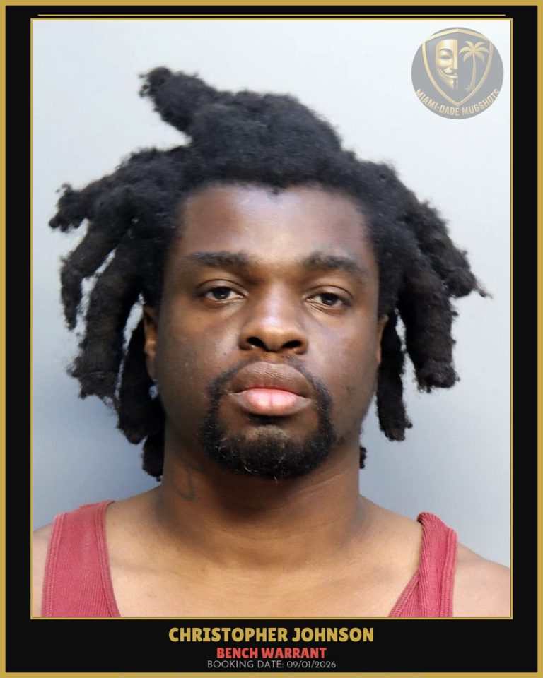 Johnson Christopher Dewand Arrested – BENCH WARRANT – Miami-Dade County (Unknown)