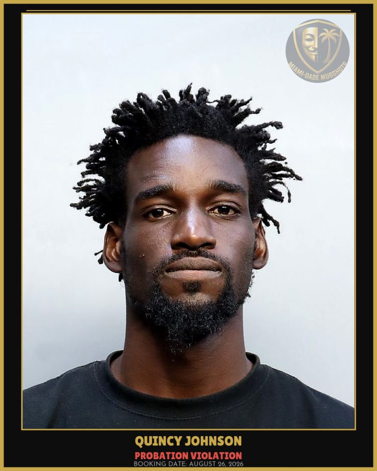 Johnson Quincy Bart Arrested – PROBATION VIOLATION – Miami-Dade County (August 26, 2026)