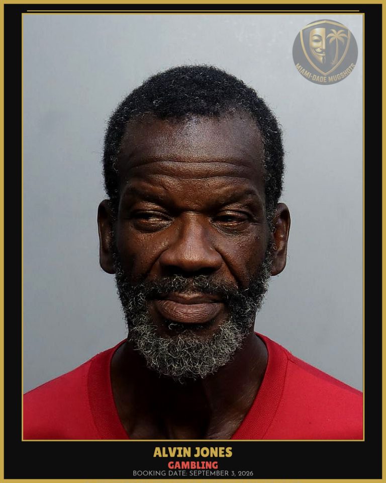 Jones Alvin Arrested – GAMBLING – Miami-Dade County (September 3, 2026)