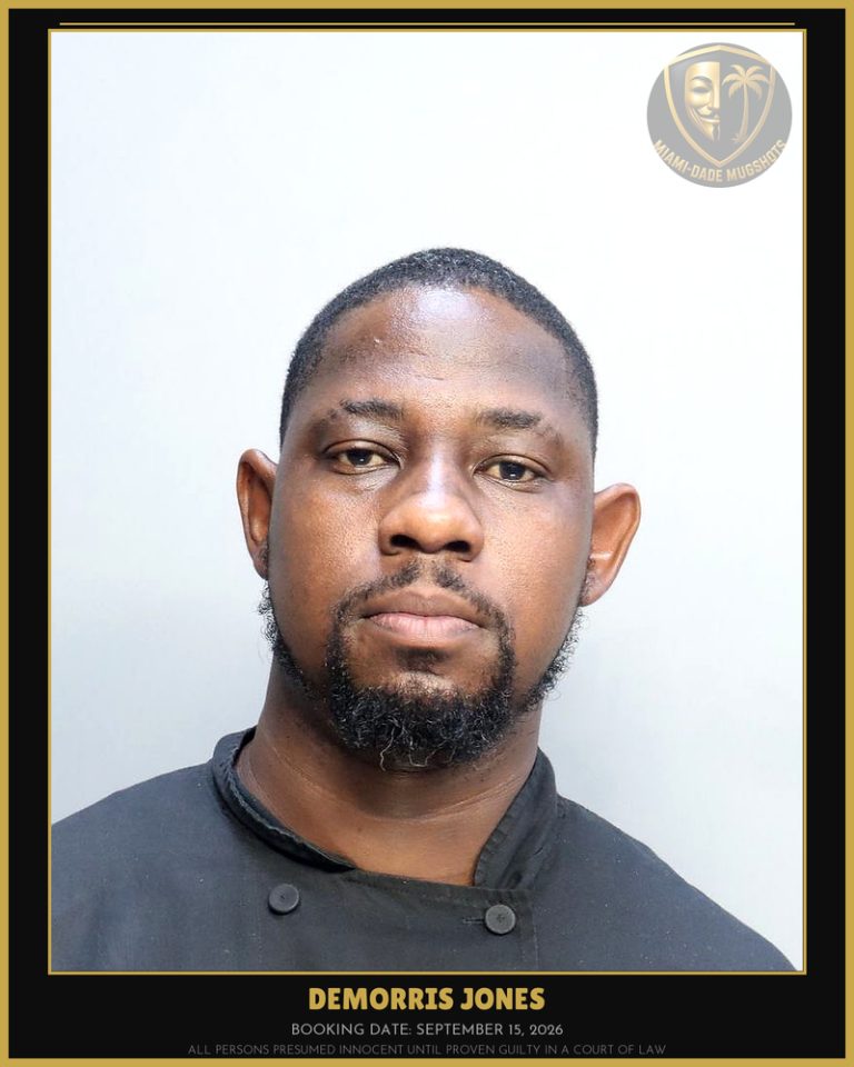 Jones Demorris Antoine Arrested – Miami-Dade County (September 15, 2026)