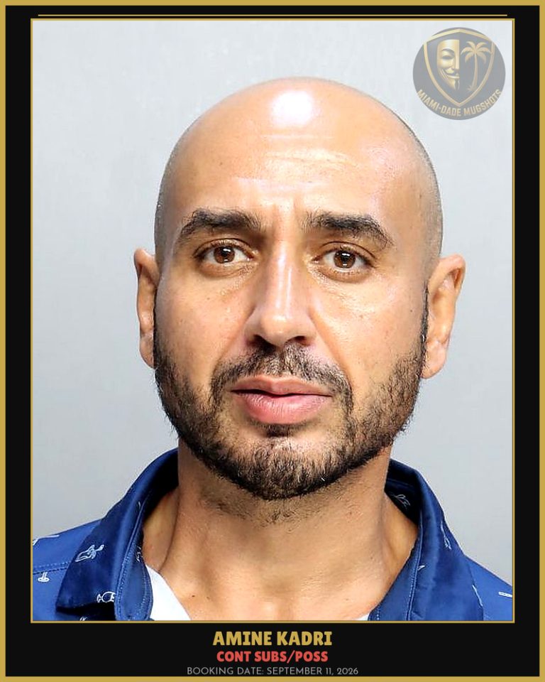 Kadri Amine Redha Arrested – CONT SUBS/POSS – Miami-Dade County (September 11, 2026)