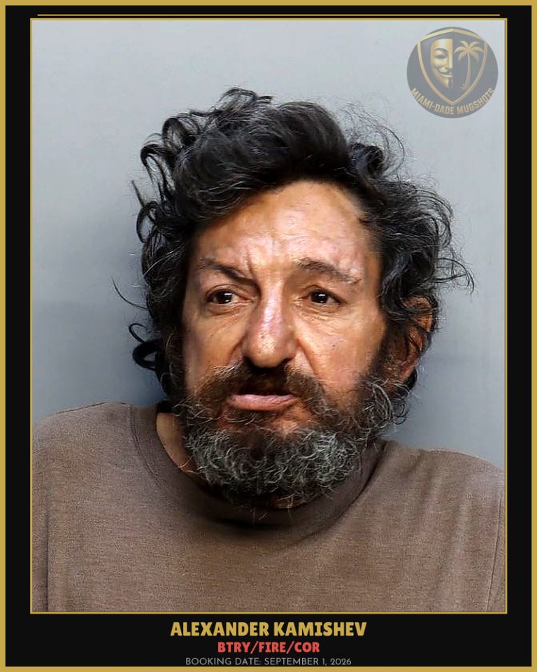 Kamishev Alexander Arrested – BTRY/FIRE/COR – Miami-Dade County (September 1, 2026)