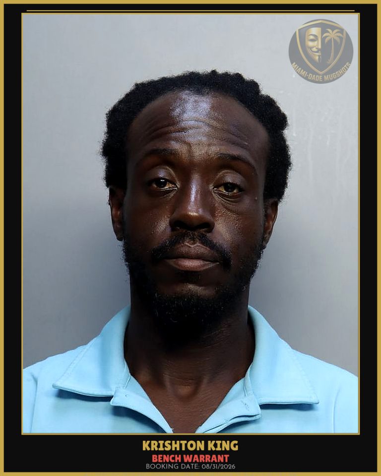 King Krishton  Auburn Arrested – BENCH WARRANT – Miami-Dade County (Unknown)
