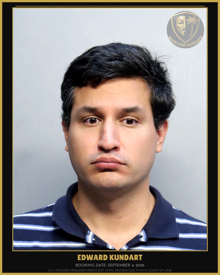 Kundart Edward  Steven Arrested – Miami-Dade County (September 4, 2026)