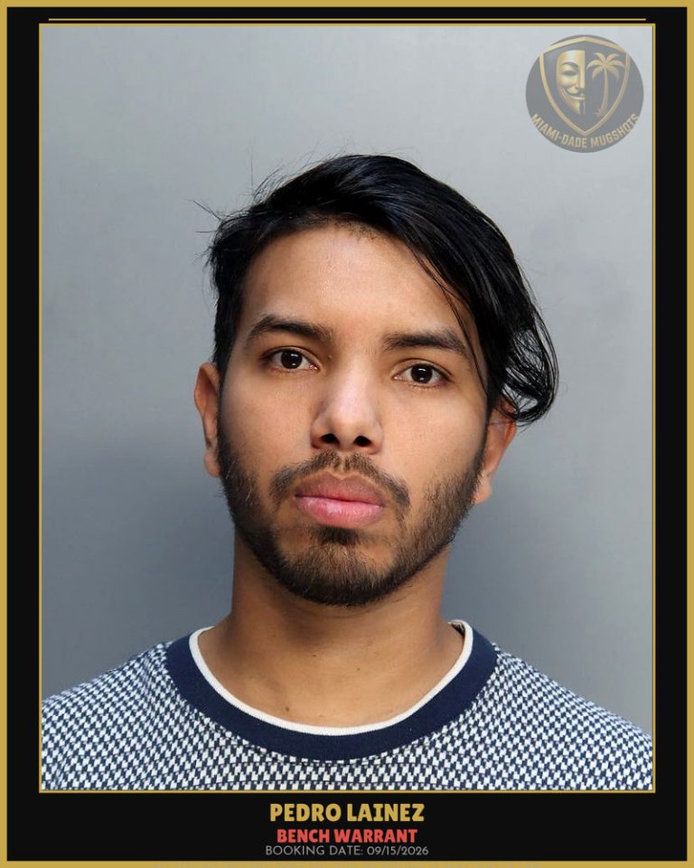 Lainez Pedro Pablo Arrested – BENCH WARRANT – Miami-Dade County (Unknown)