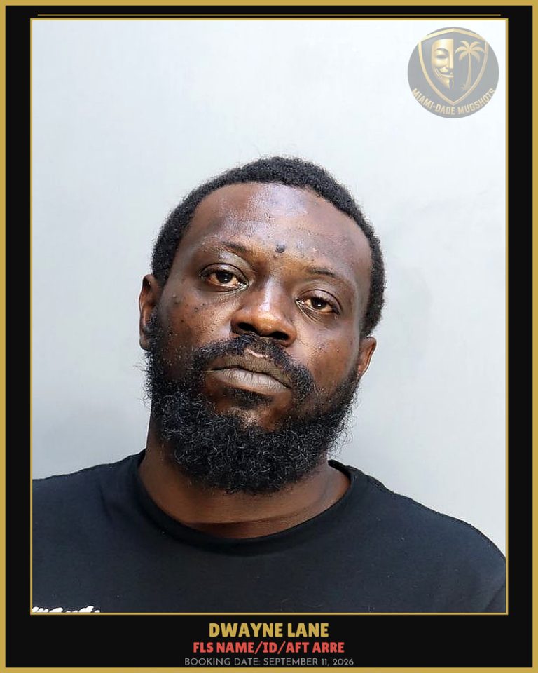 Lane Dwayne Arrested – FLS NAME/ID/AFT ARRE – Miami-Dade County (September 11, 2026)
