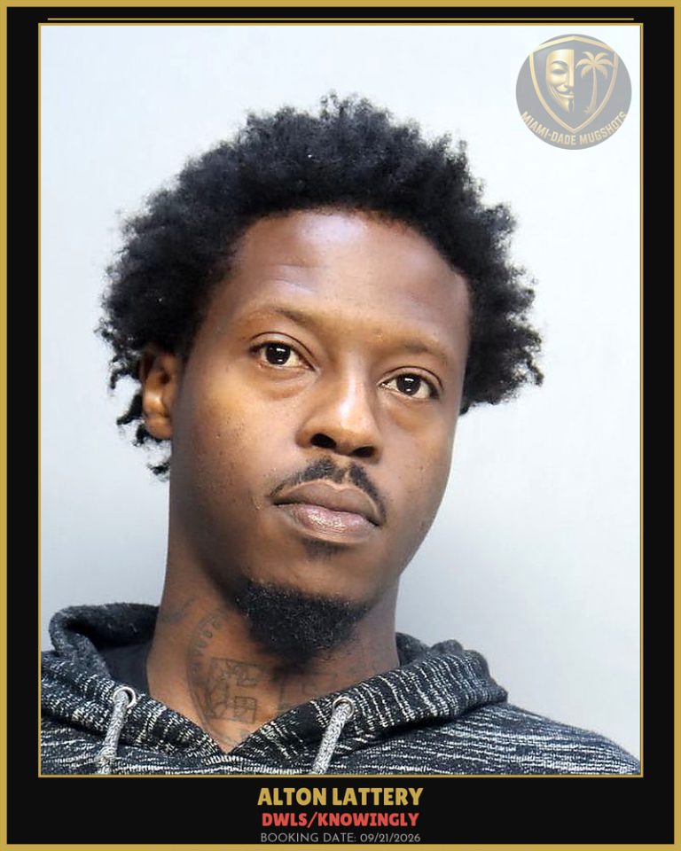 Lattery Alton Roy Arrested – DWLS/KNOWINGLY – Miami-Dade County (Unknown)