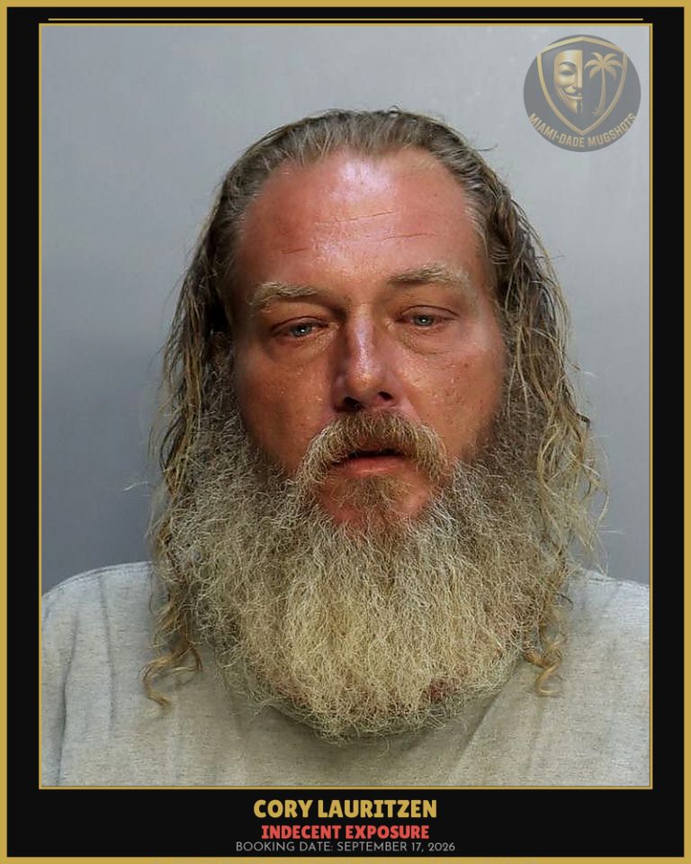 Lauritzen Cory Arrested – INDECENT EXPOSURE – Miami-Dade County (September 17, 2026)
