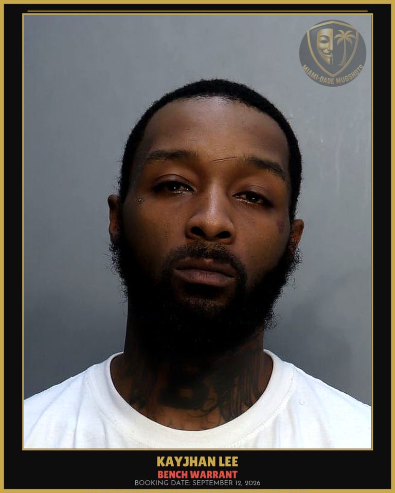 Lee Kayjhan K Arrested – BENCH WARRANT – Miami-Dade County (September 12, 2026)