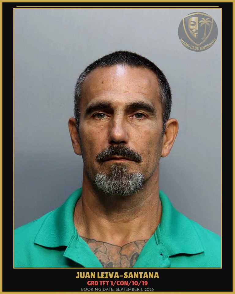 Leiva-Santana Juan Manuel Arrested – GRD TFT 1/CON/10/19 – Miami-Dade County (September 1, 2026)