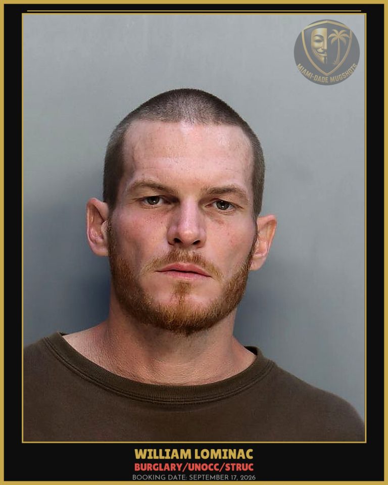 Lominac William  Frederick Arrested – BURGLARY/UNOCC/STRUC – Miami-Dade County (September 17, 2026)