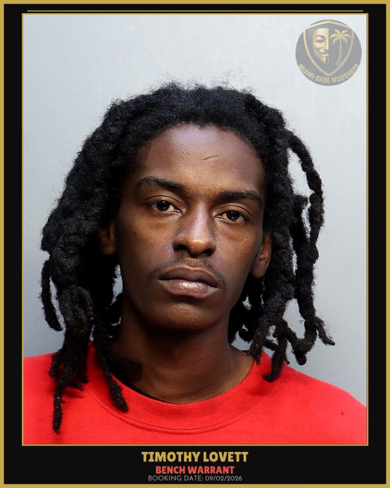 Lovett Timothy Eli Arrested – BENCH WARRANT – Miami-Dade County (Unknown)