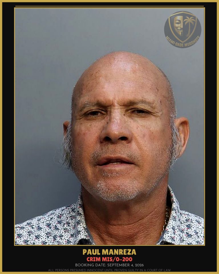 Manreza Paul Arrested – CRIM MIS/0-200 – Miami-Dade County (September 4, 2026)