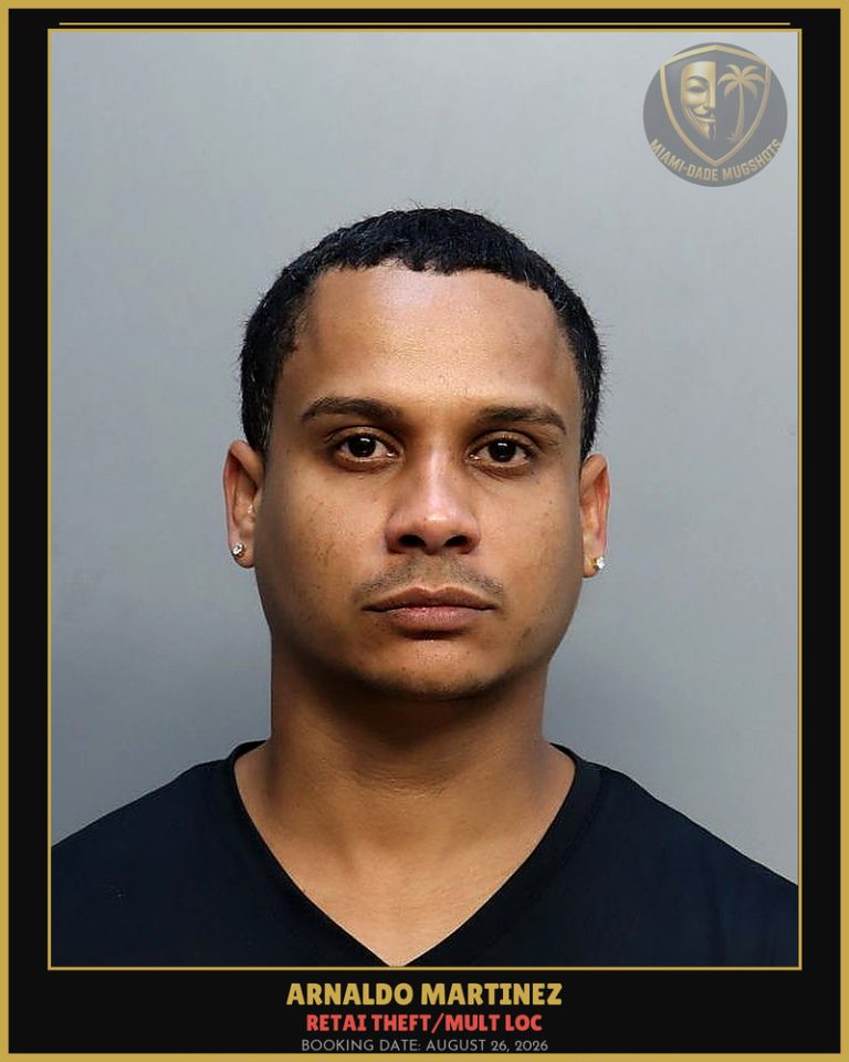 Martinez Arnaldo Luis Arrested – RETAI THEFT/MULT LOC – Miami-Dade County (August 26, 2026)