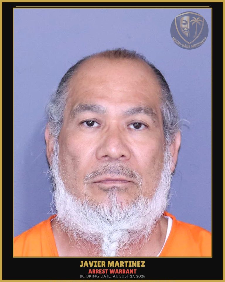 Martinez Javier Omar Arrested – ARREST WARRANT – Miami-Dade County (August 27, 2026)