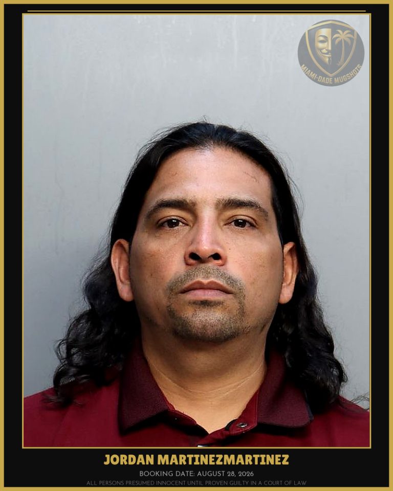 Martinezmartinez Jordan  Steve Arrested – Miami-Dade County (August 28, 2026)