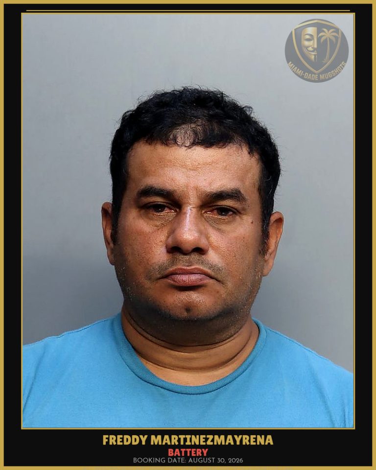 Martinezmayrena Freddy Arrested – BATTERY – Miami-Dade County (August 30, 2026)
