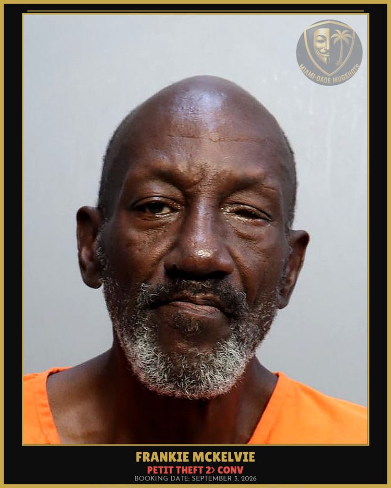 Mckelvie Frankie Arrested – PETIT THEFT 2> CONV – Miami-Dade County (September 3, 2026)