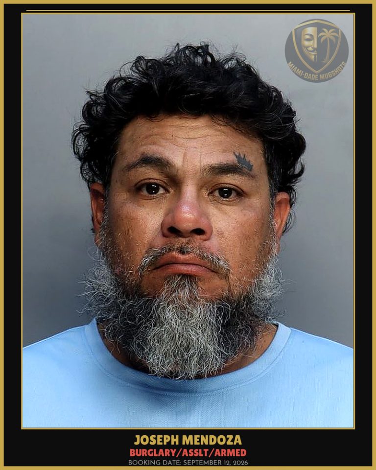 Mendoza Joseph Henry Arrested – BURGLARY/ASSLT/ARMED – Miami-Dade County (September 12, 2026)