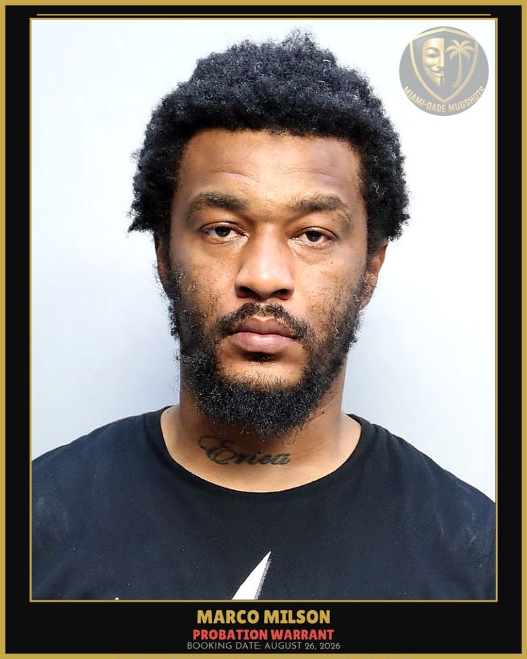 Milson Marco Lamont Arrested – PROBATION WARRANT – Miami-Dade County (August 26, 2026)