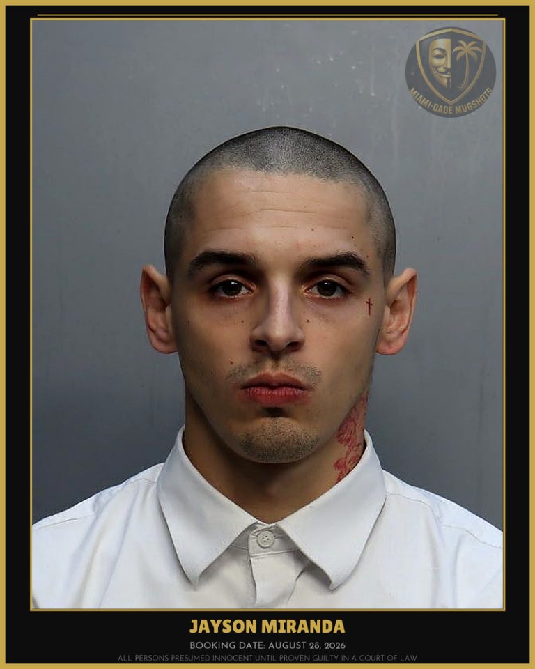 Miranda Jayson Abel Arrested – Miami-Dade County (August 28, 2026)