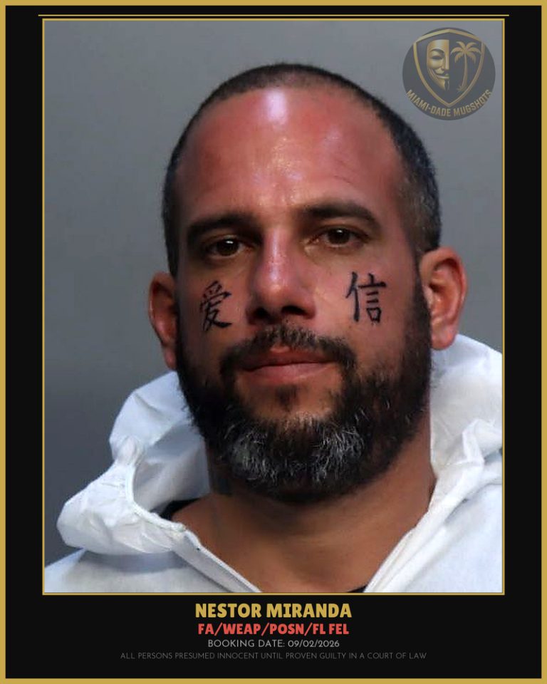 Miranda Nestor Levy Arrested – FA/WEAP/POSN/FL FEL – Miami-Dade County (Unknown)