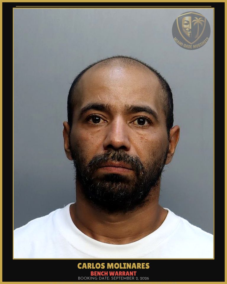Molinares Carlos I Arrested – BENCH WARRANT – Miami-Dade County (September 2, 2026)
