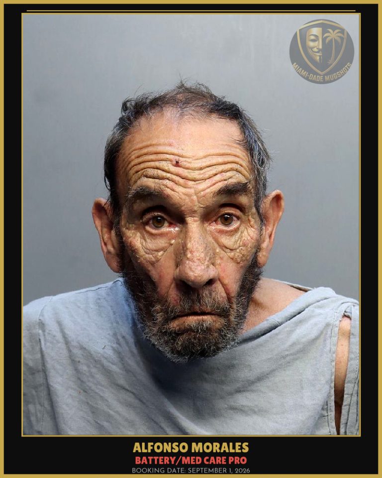 Morales Alfonso Arrested – BATTERY/MED CARE PRO – Miami-Dade County (September 1, 2026)