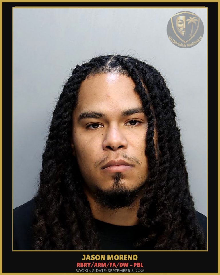 Moreno Jason  Ali Arrested – RBRY/ARM/FA/DW – PBL – Miami-Dade County (September 8, 2026)