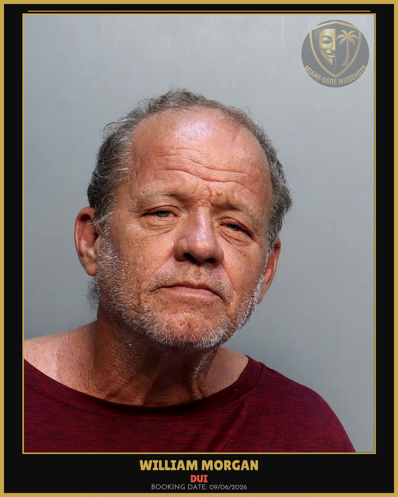 Morgan William  Brian Arrested – Dui – Miami-Dade County (Unknown)