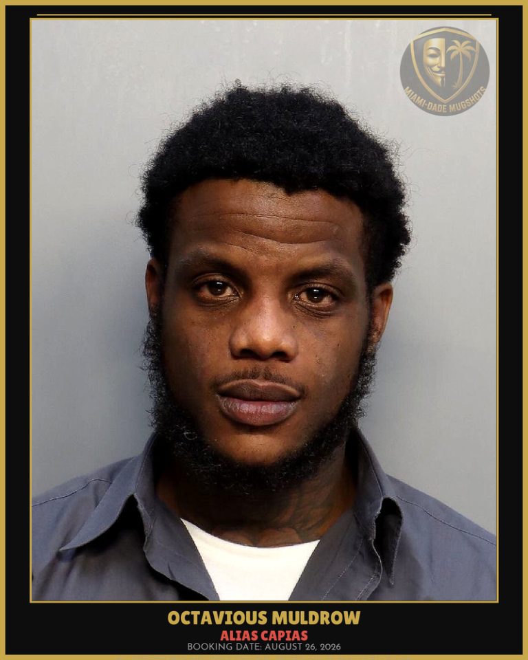 Muldrow Octavious  Ron Arrested – ALIAS CAPIAS – Miami-Dade County (August 26, 2026)