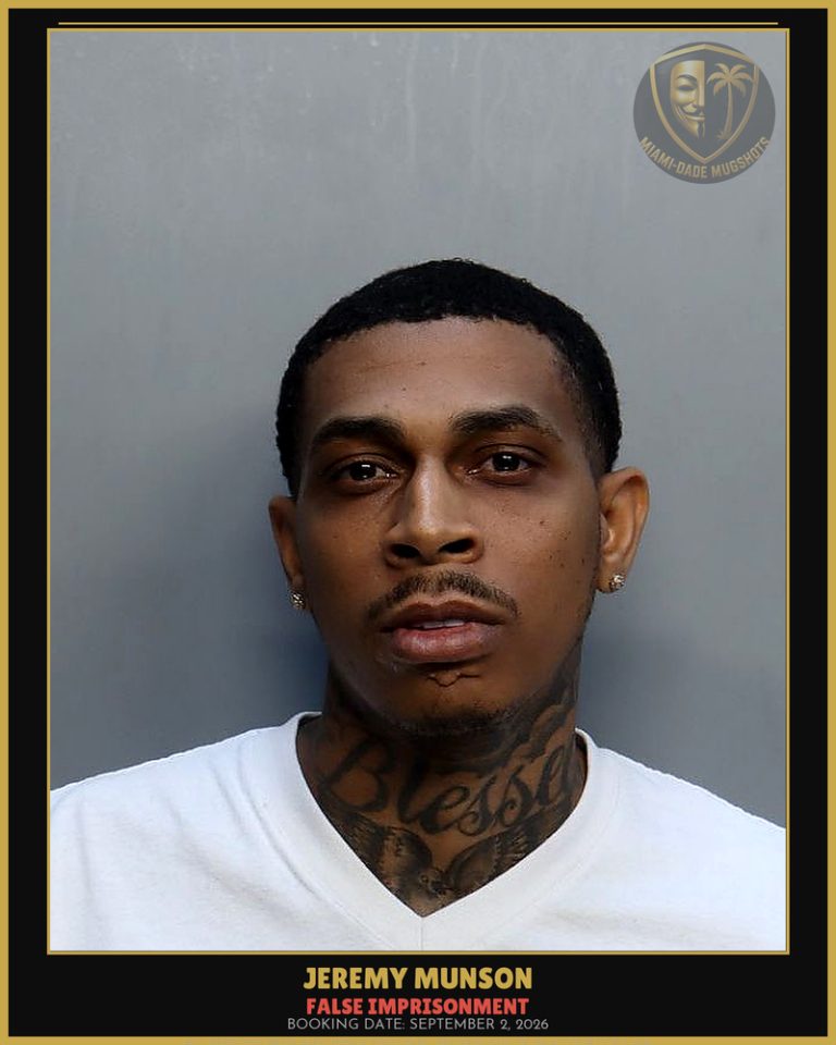 Munson Jeremy Arrested – FALSE IMPRISONMENT – Miami-Dade County (September 2, 2026)