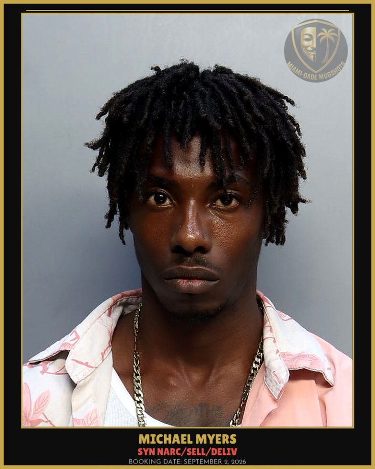 Myers Michael Lee Arrested – SYN NARC/SELL/DELIV – Miami-Dade County (September 2, 2026)