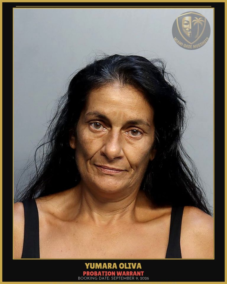 Oliva Yumara Arrested – PROBATION WARRANT – Miami-Dade County (September 9, 2026)