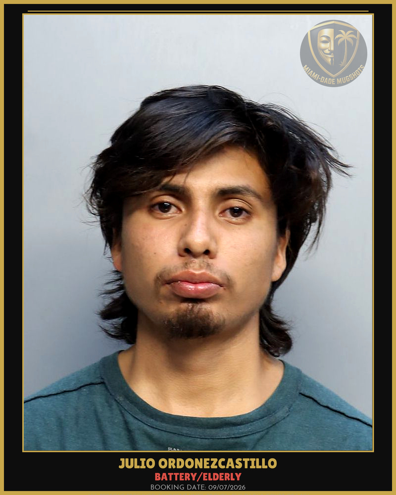 Ordonezcastillo Julio  C Arrested – Battery/Elderly – Miami-Dade County (Unknown)