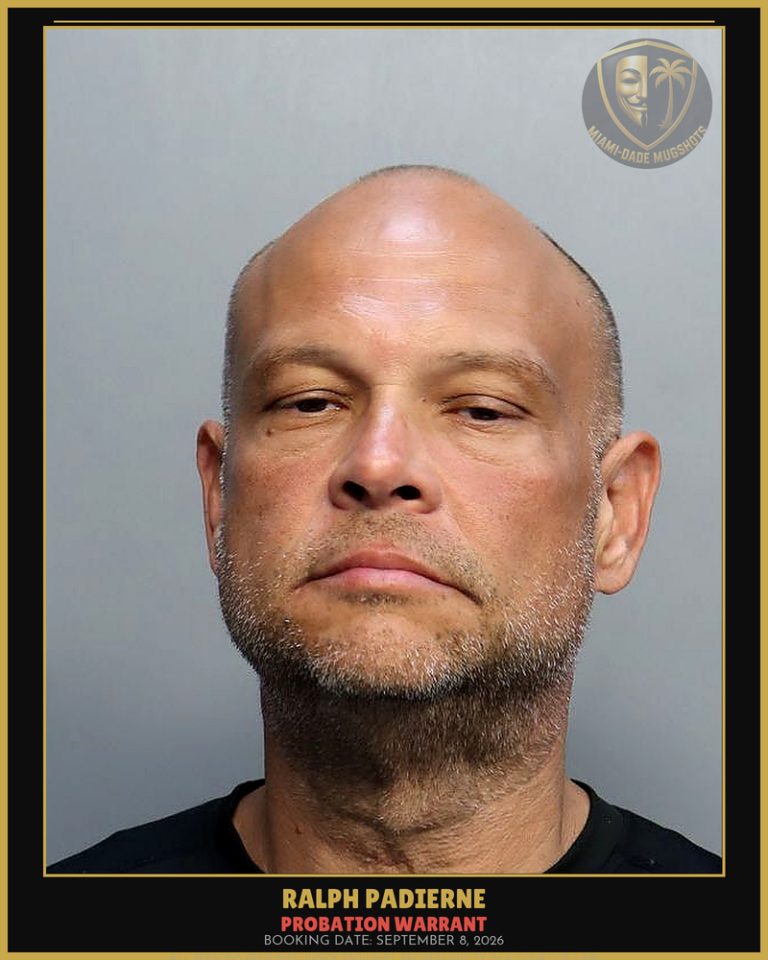 Padierne Ralph Arrested – PROBATION WARRANT – Miami-Dade County (September 8, 2026)