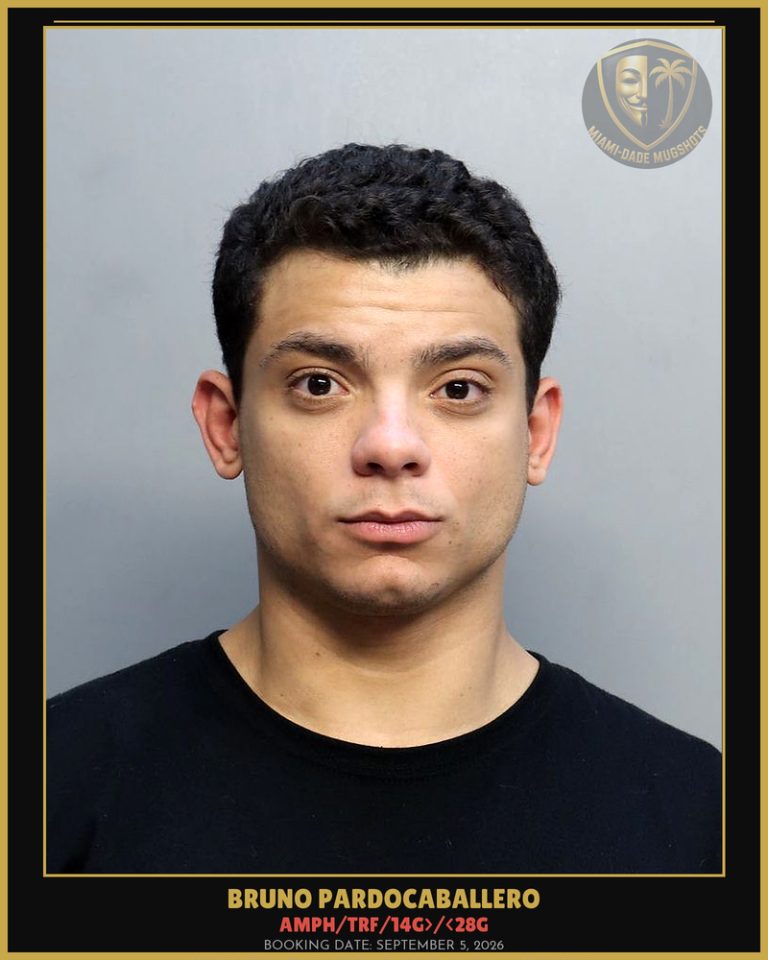 Pardocaballero Bruno  Alejandro Arrested – AMPH/TRF/14G>/<28G – Miami-Dade County (September 5, 2026)