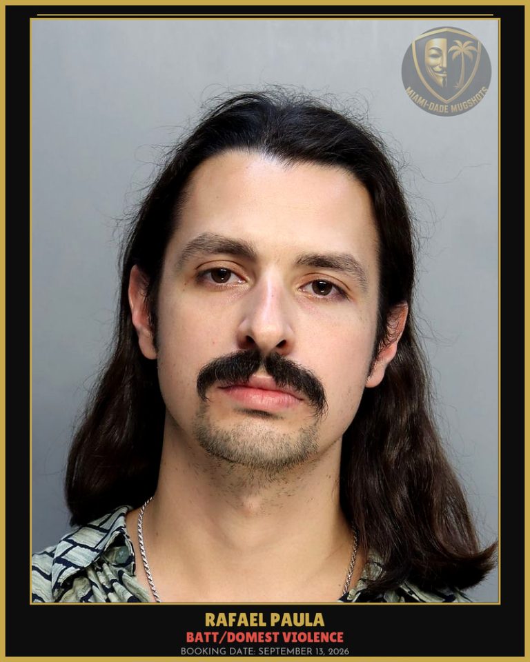 Paula Rafael Mario Arrested – BATT/DOMEST VIOLENCE – Miami-Dade County (September 13, 2026)