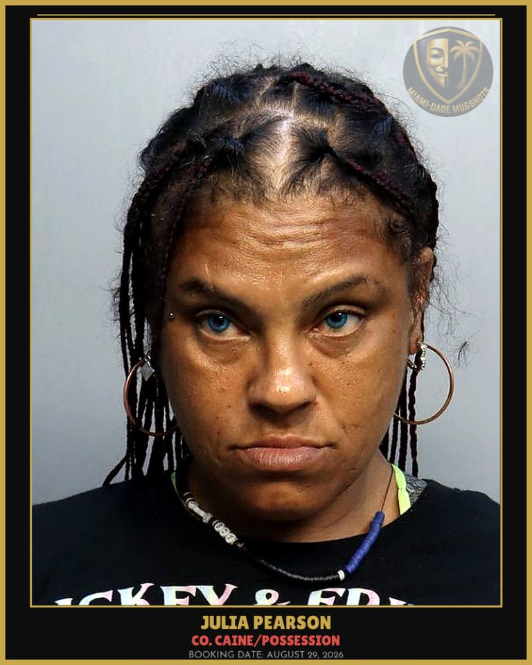 Pearson Julia Ramos Arrested – Co. Caine/POSSESSION – Miami-Dade County (August 29, 2026)