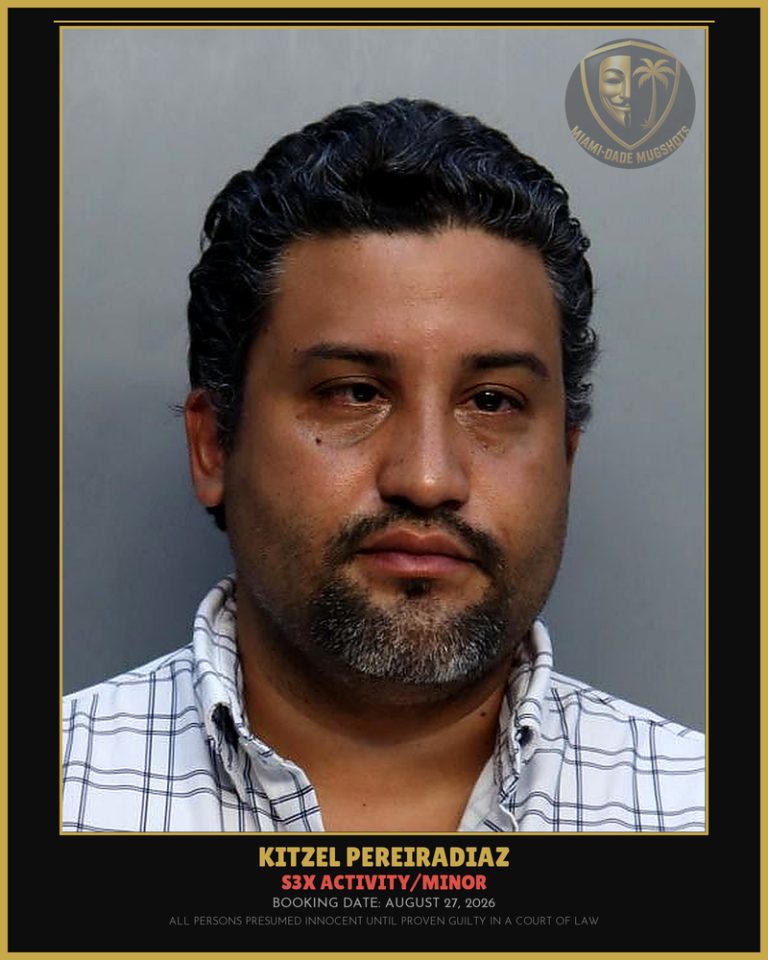 Pereiradiaz Kitzel Alfredo Arrested – s3x ACTIVITY/MINOR – Miami-Dade County (August 27, 2026)